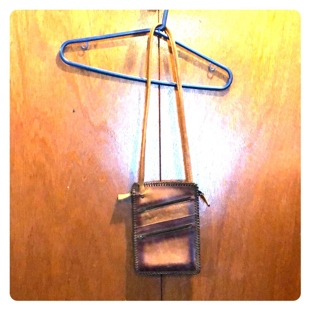 Genuine leather vintage messenger bag